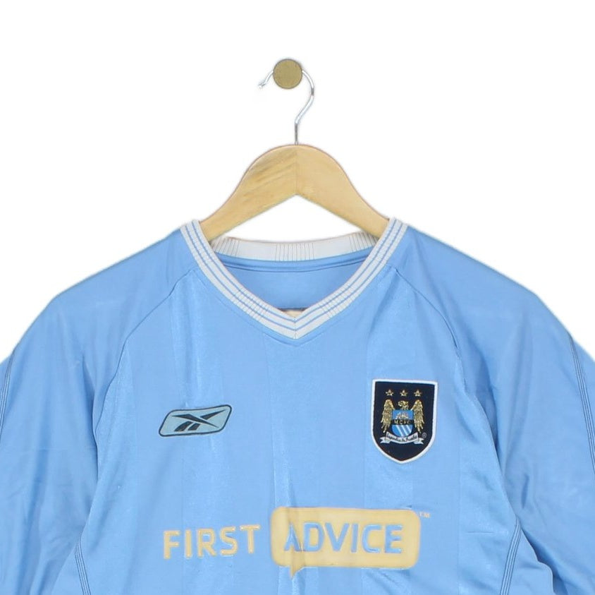 Mens Manchester City 2003-04 Football Shirt Home Jersey