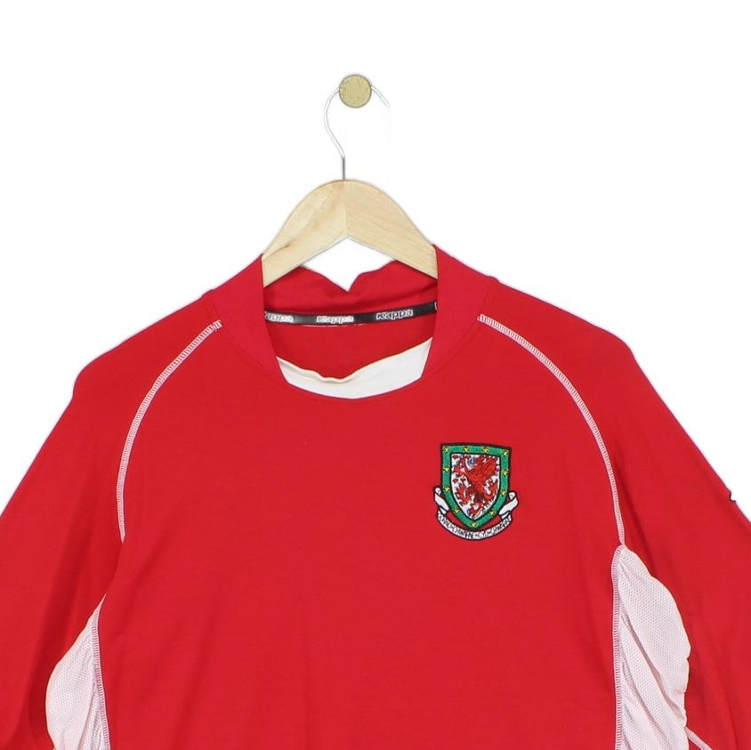 Mens Wales 2002-04 Football Shirt Home Jersey Stretch