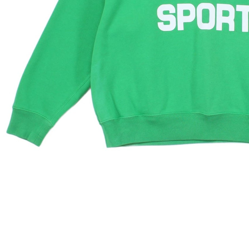 Womens Oversized Sweatshirt Spell Out Crew Neck