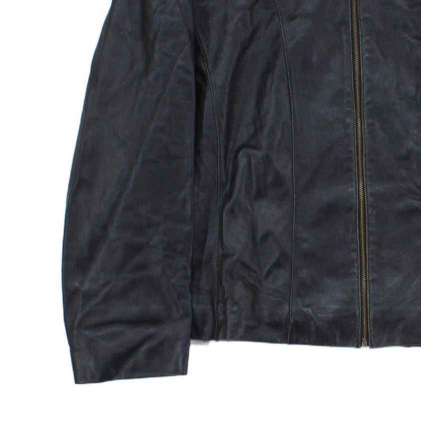 Womens Leather Jacket Full Zip