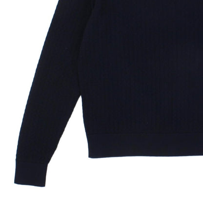 Mens Ribbed Jumper Pullover Crew Neck