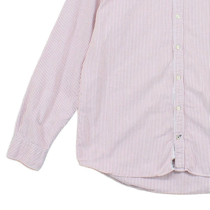 Mens Striped Shirt Button Up Long Sleeve