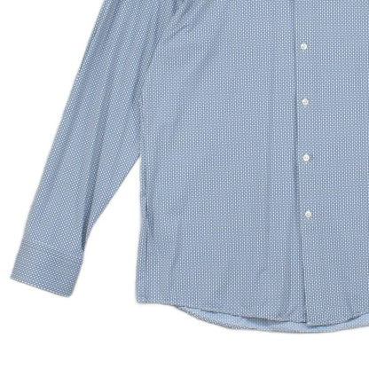 Mens Shirt Slim Fit Long Sleeve Stretch