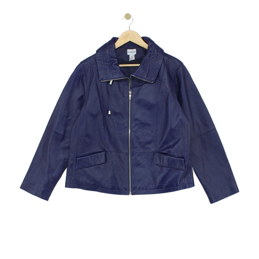 Womens Leather Jacket Moto