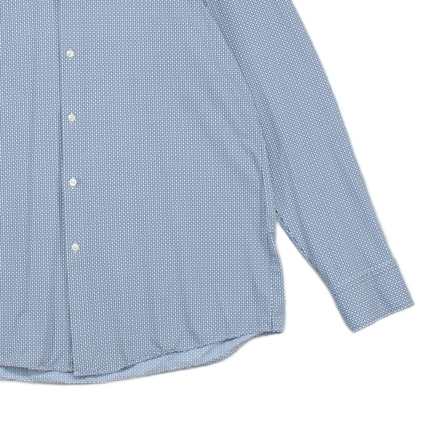 Mens Shirt Slim Fit Long Sleeve Stretch