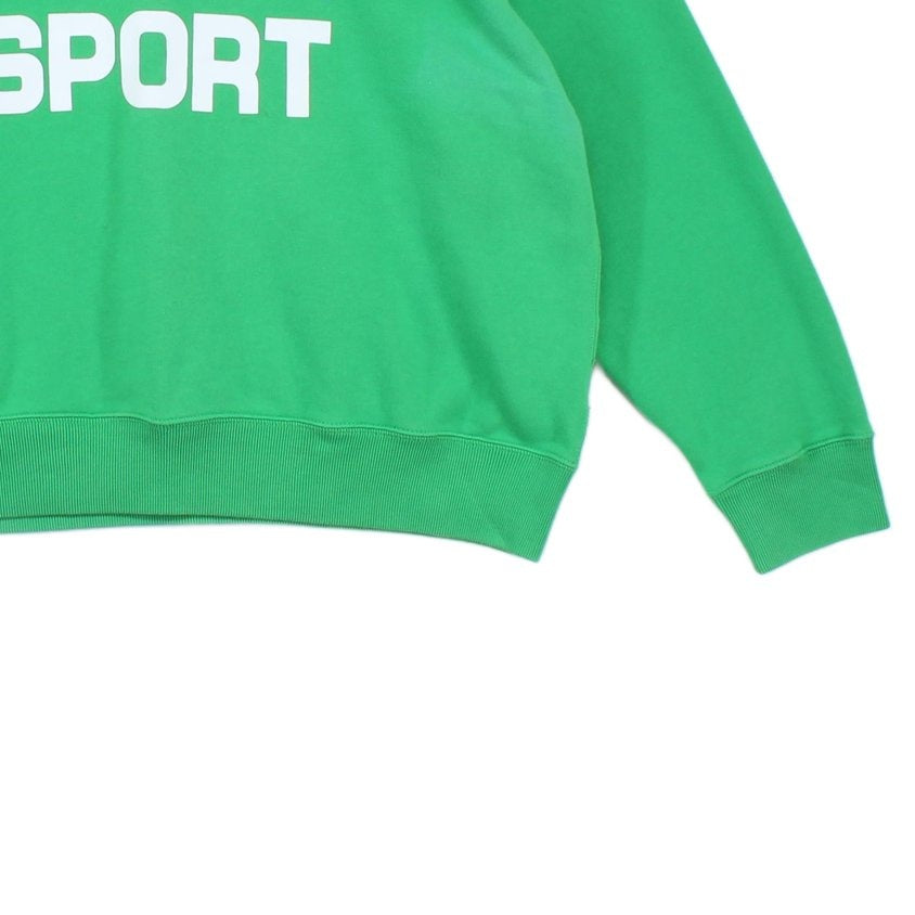Womens Oversized Sweatshirt Spell Out Crew Neck