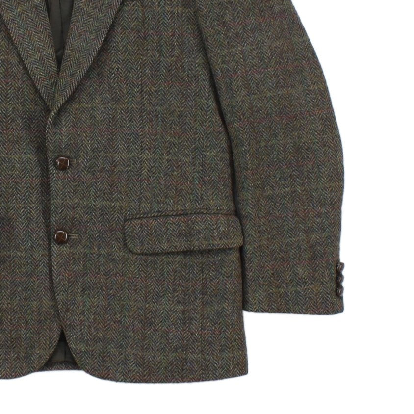 Mens Harris Tweed Blazer Uk Made Formal Wool