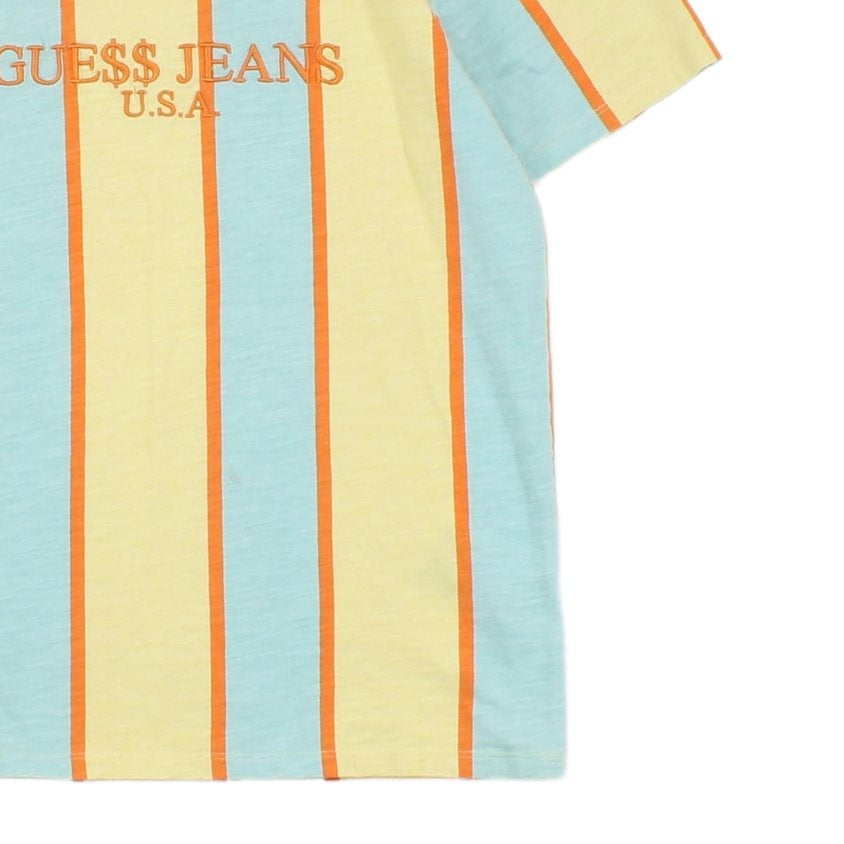 Mens Striped T-Shirt Retro Summer