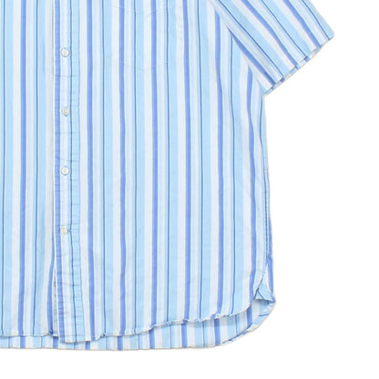 Mens Striped Shirt  Short Sleeve