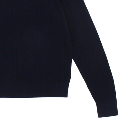 Mens Ribbed Jumper Pullover Crew Neck