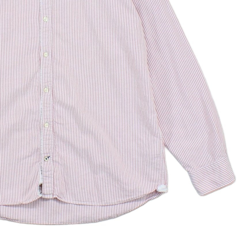 Mens Striped Shirt Button Up Long Sleeve