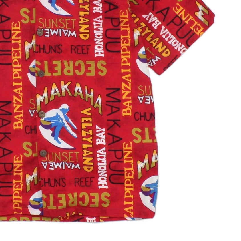 Mens Hawaiian Shirt Usa Made Printed Short Sleeve