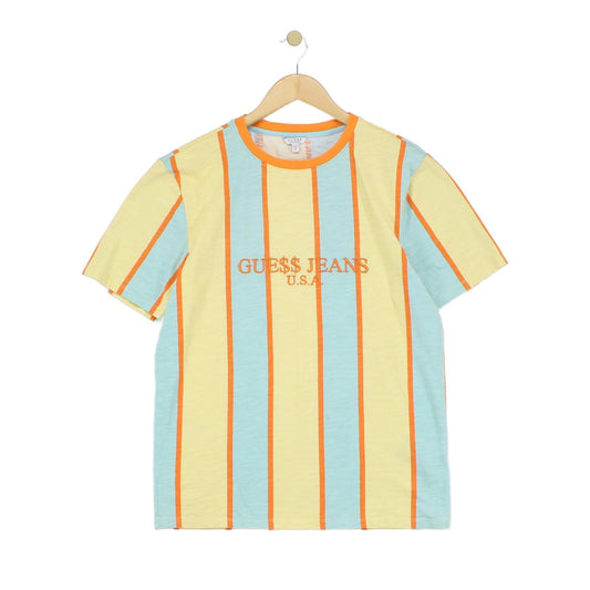 Mens Striped T-Shirt Retro Summer