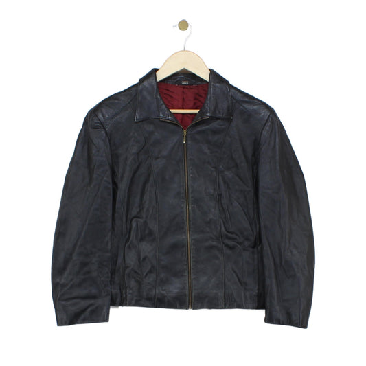 Womens Leather Jacket Full Zip