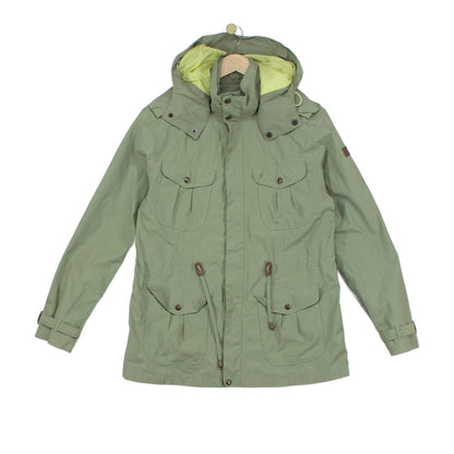 Womens Aq2 Waterproof Jacket Hooded Full Zip Outdoor