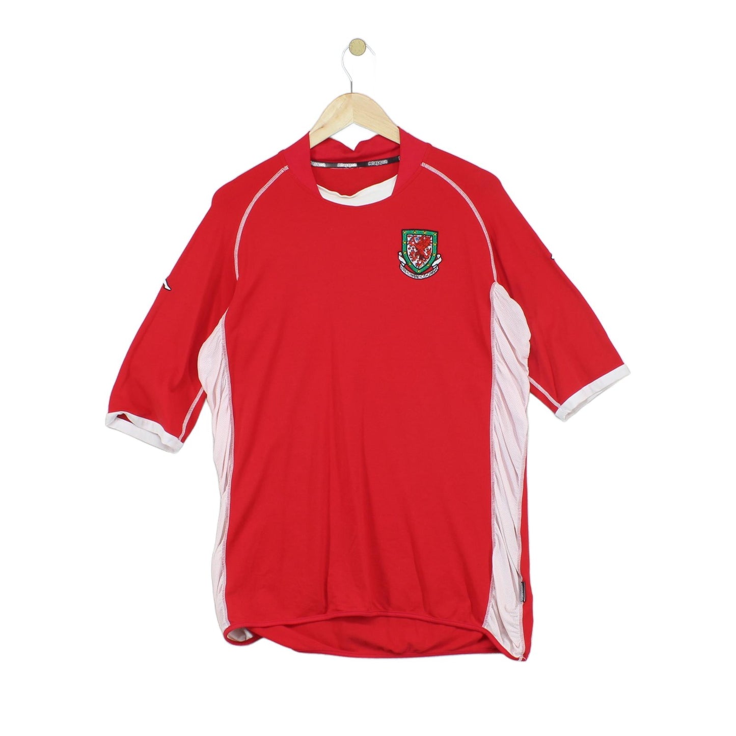 Mens Wales 2002-04 Football Shirt Home Jersey Stretch
