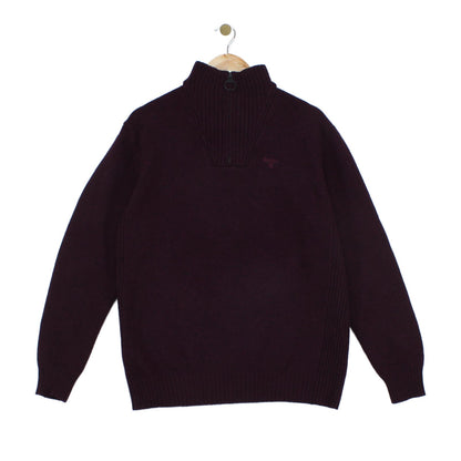 Mens 1/4 Zip Jumper Full Zip High Neck Wool