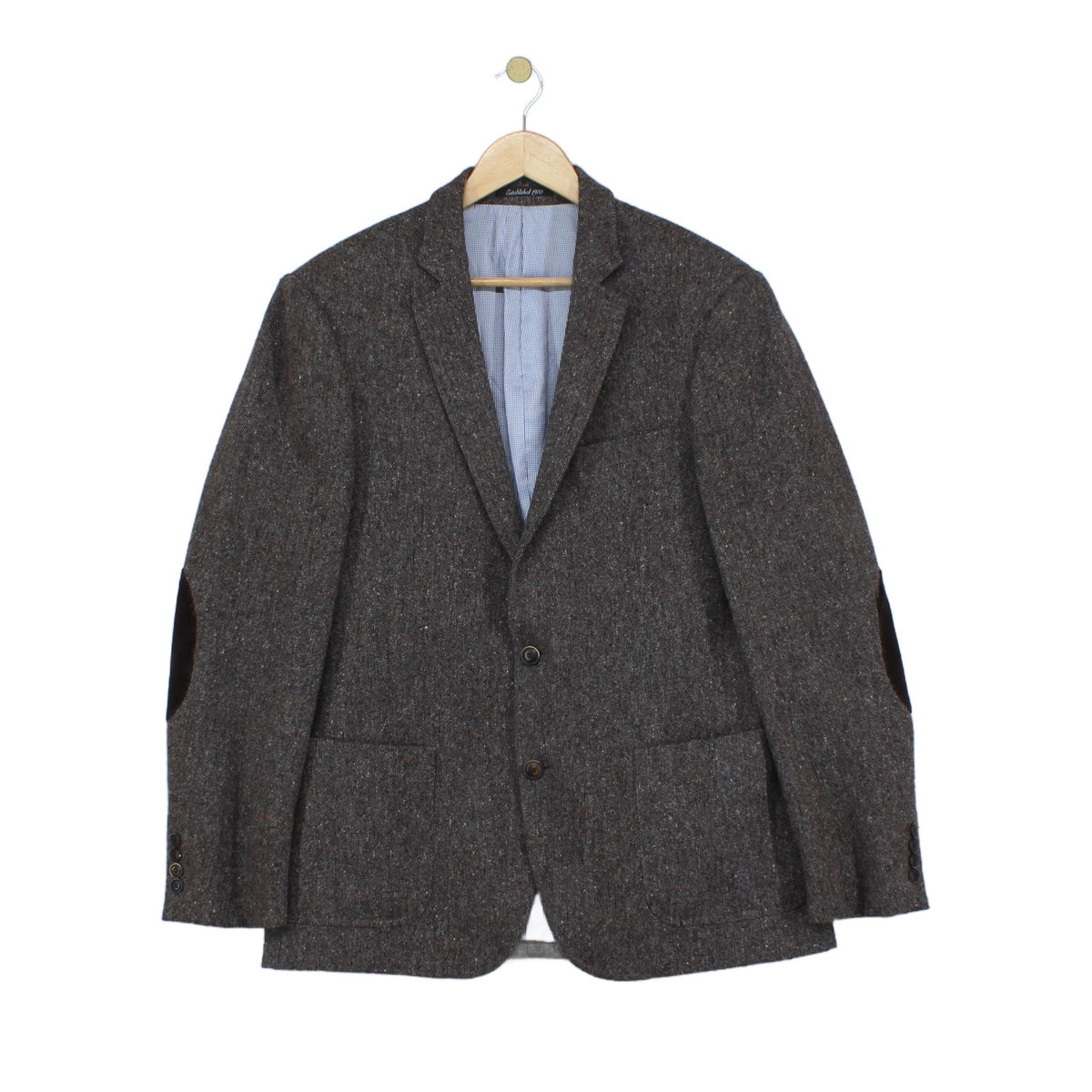 Mens Blazer Elbow Patches Wool Blend
