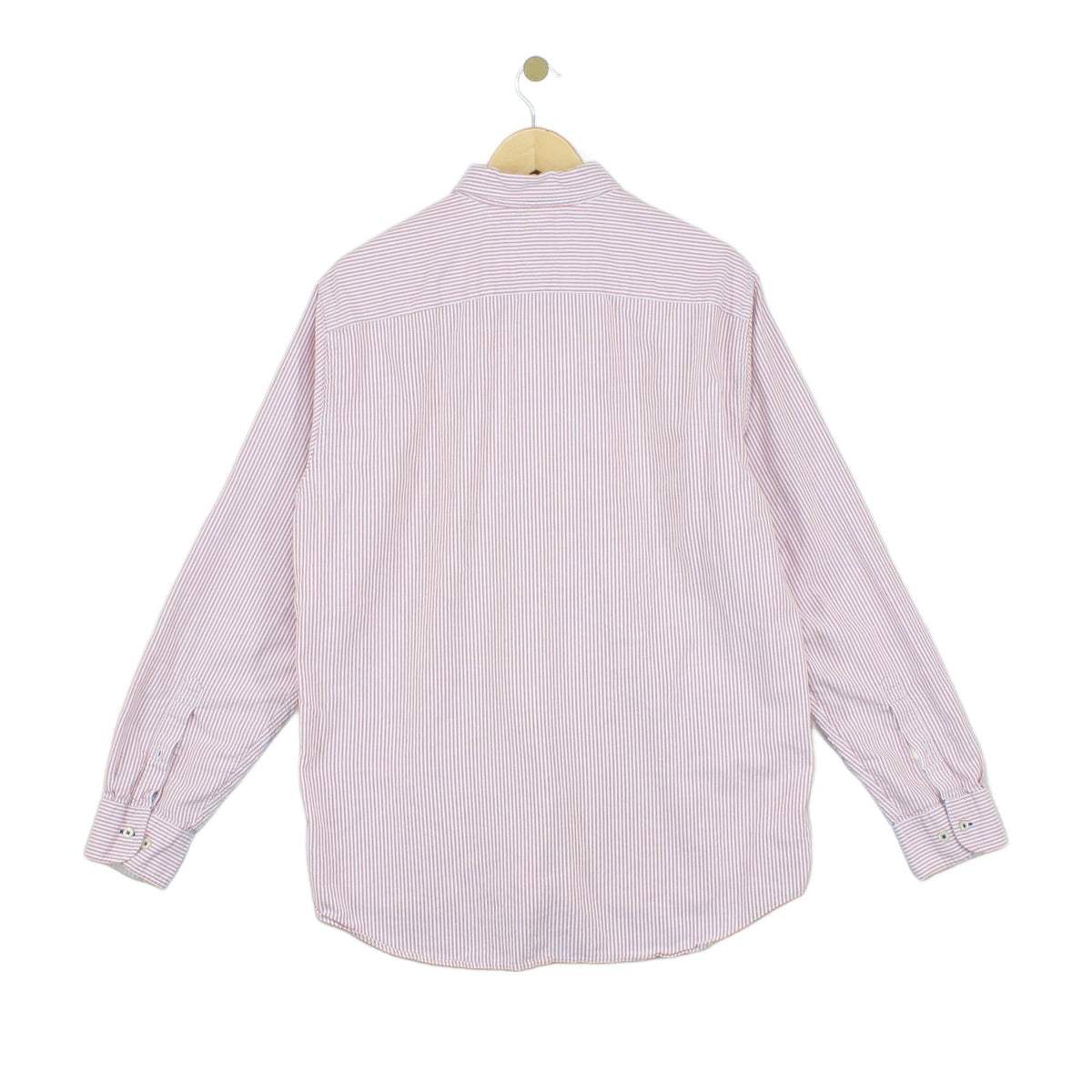 Mens Striped Shirt Button Up Long Sleeve