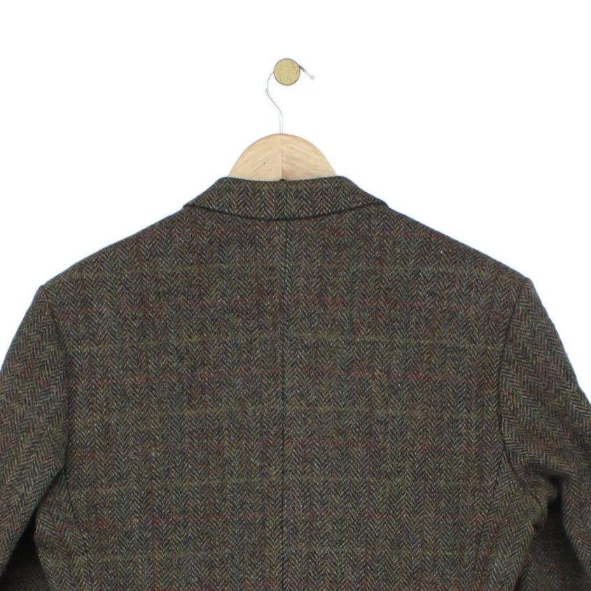 Mens Harris Tweed Blazer Uk Made Formal Wool