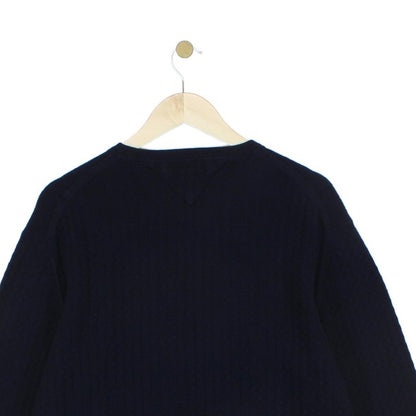 Mens Ribbed Jumper Pullover Crew Neck