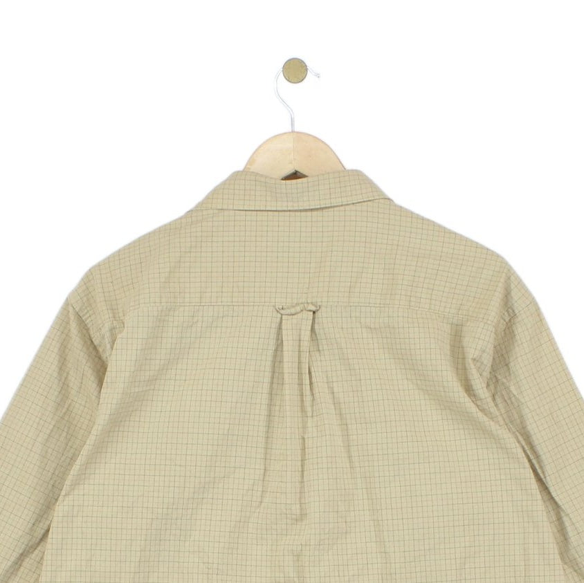 Mens Check Shirt Classic Long Sleeve