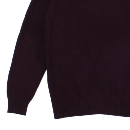 Mens 1/4 Zip Jumper Full Zip High Neck Wool