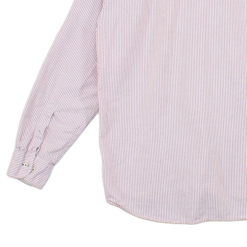Mens Striped Shirt Button Up Long Sleeve