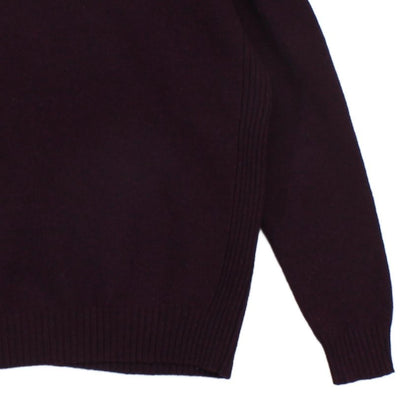 Mens 1/4 Zip Jumper Full Zip High Neck Wool