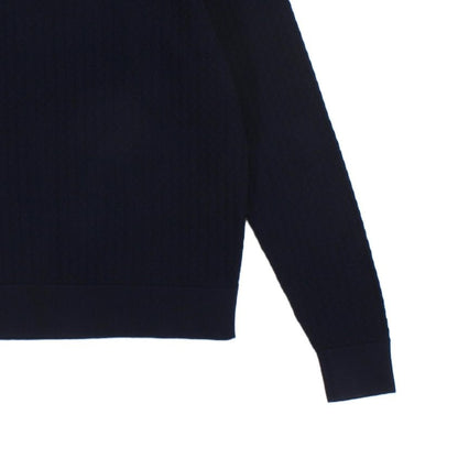 Mens Ribbed Jumper Pullover Crew Neck