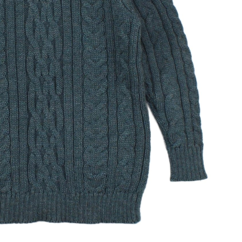 Womens Wool Cardigan Cable Knit Button