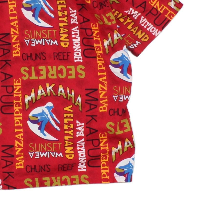 Mens Hawaiian Shirt Usa Made Printed Short Sleeve