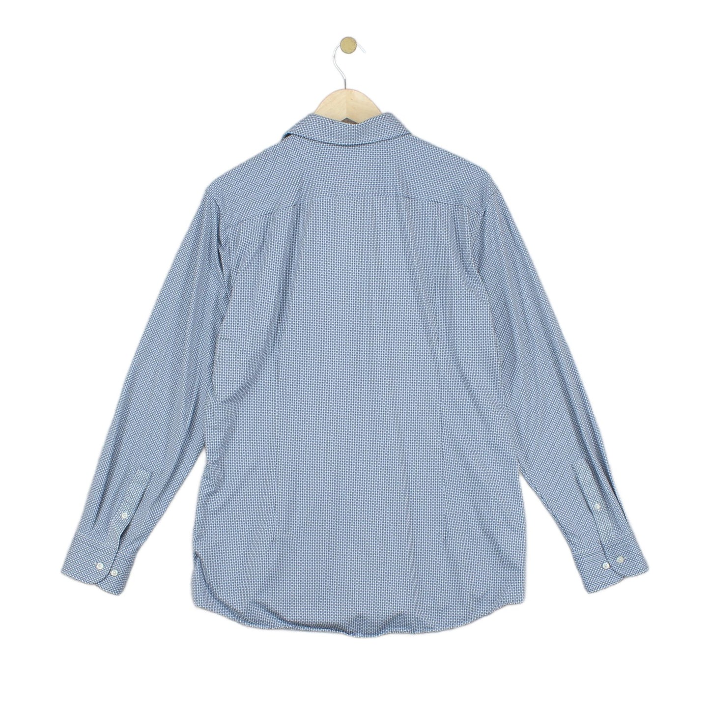 Mens Shirt Slim Fit Long Sleeve Stretch