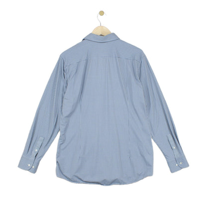 Mens Shirt Slim Fit Long Sleeve Stretch