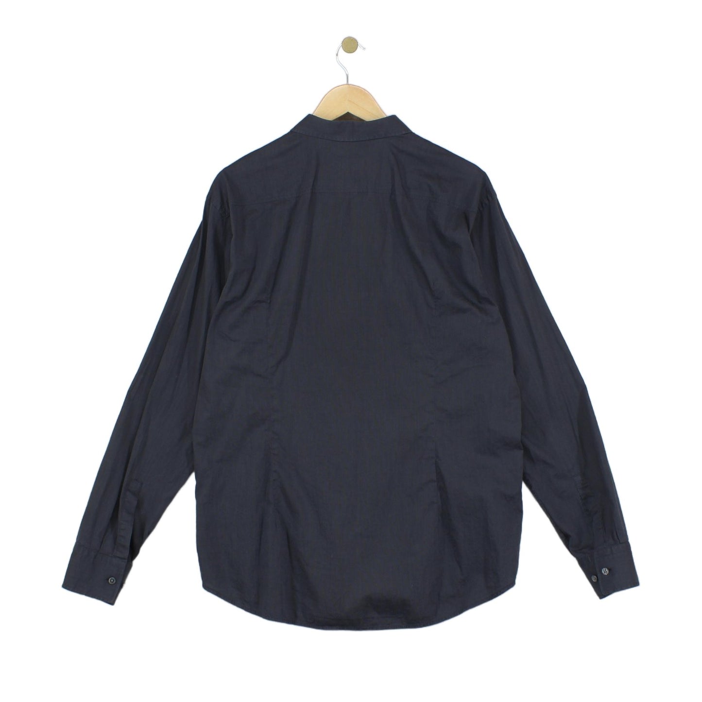 Mens Shirt Slim Fit Long Sleeve Collared