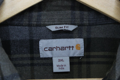 Mens Plaid Shirt Slim Fit Long Sleeve
