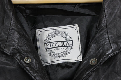 Womens Leather Jacket Uk Made Snap Buttons