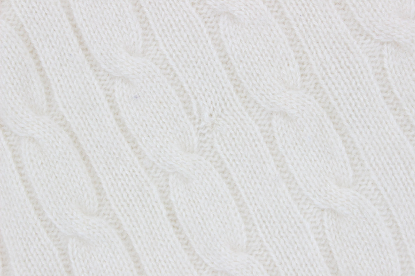 Womens Cashmere Cable Knit Jumper V Neck Slim Fit