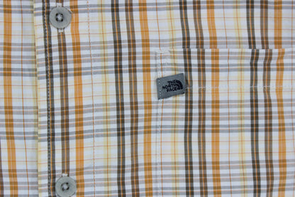 Mens Plaid Shirt Outdoor Short Sleeve