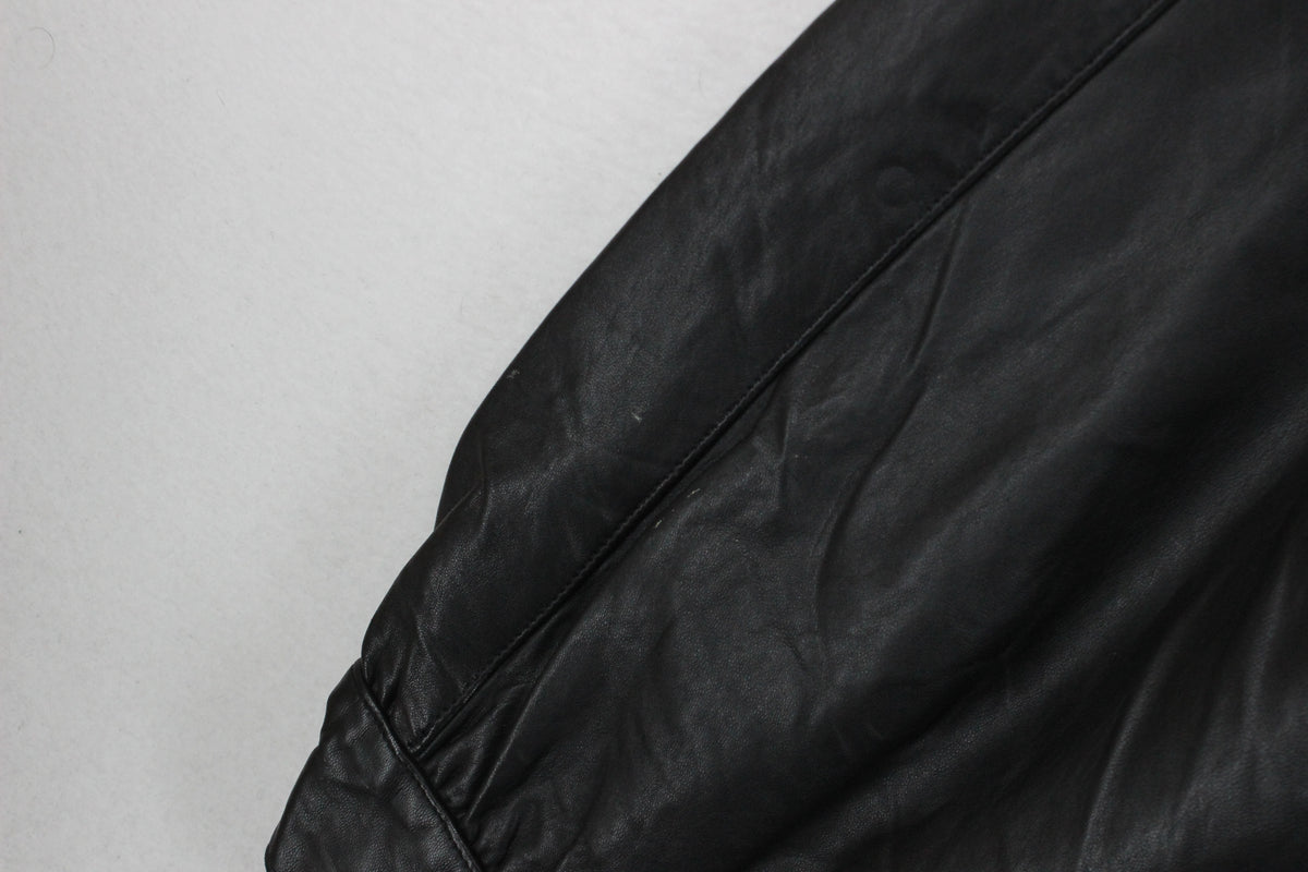 Womens Leather Jacket Uk Made Snap Buttons
