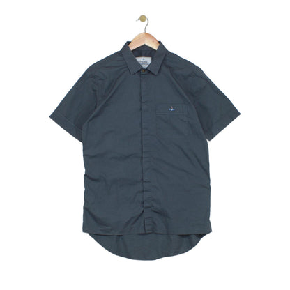 Mens Shirt Short Sleeve Designer Formal Casual