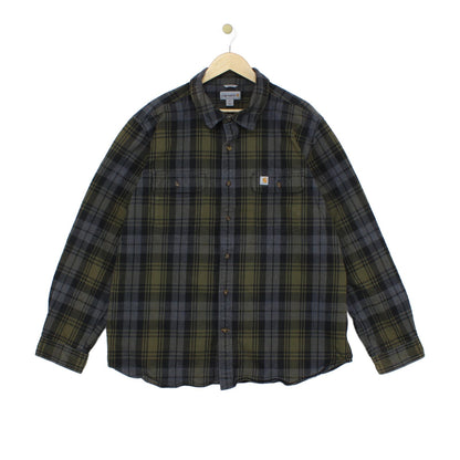 Mens Plaid Shirt Slim Fit Long Sleeve