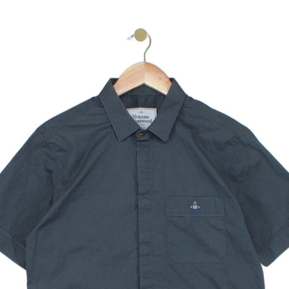 Mens Shirt Short Sleeve Designer Formal Casual