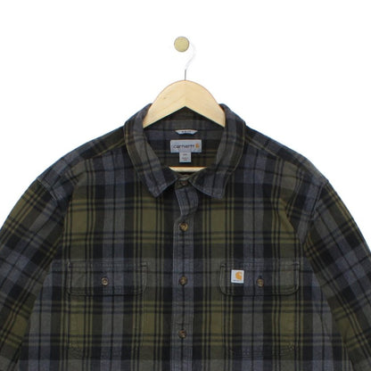 Mens Plaid Shirt Slim Fit Long Sleeve