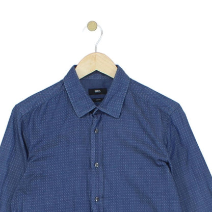 Mens Shirt Slim Fit Long Sleeve Patterned