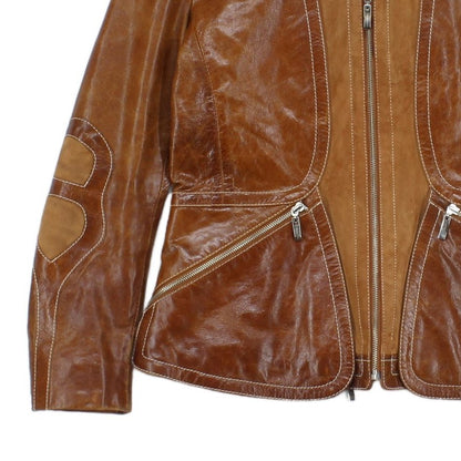 Womens Leather Jacket Full Zip