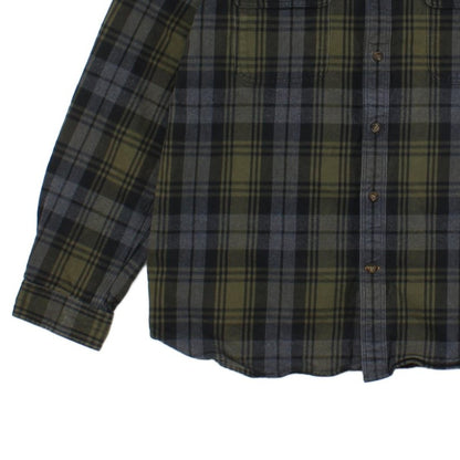 Mens Plaid Shirt Slim Fit Long Sleeve