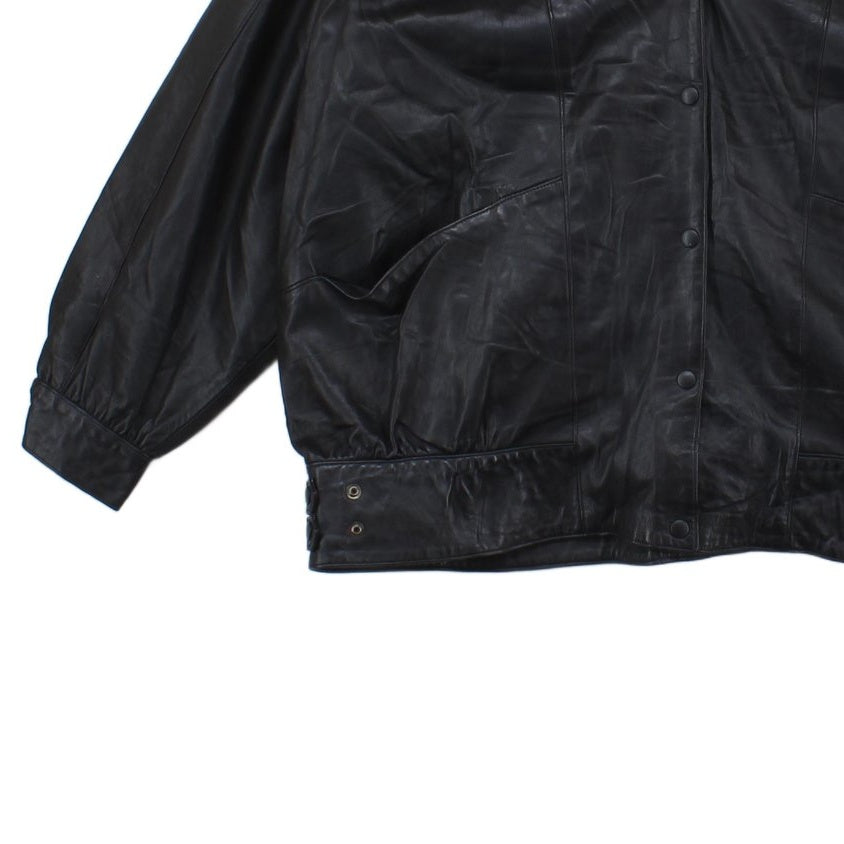 Womens Leather Jacket Uk Made Snap Buttons