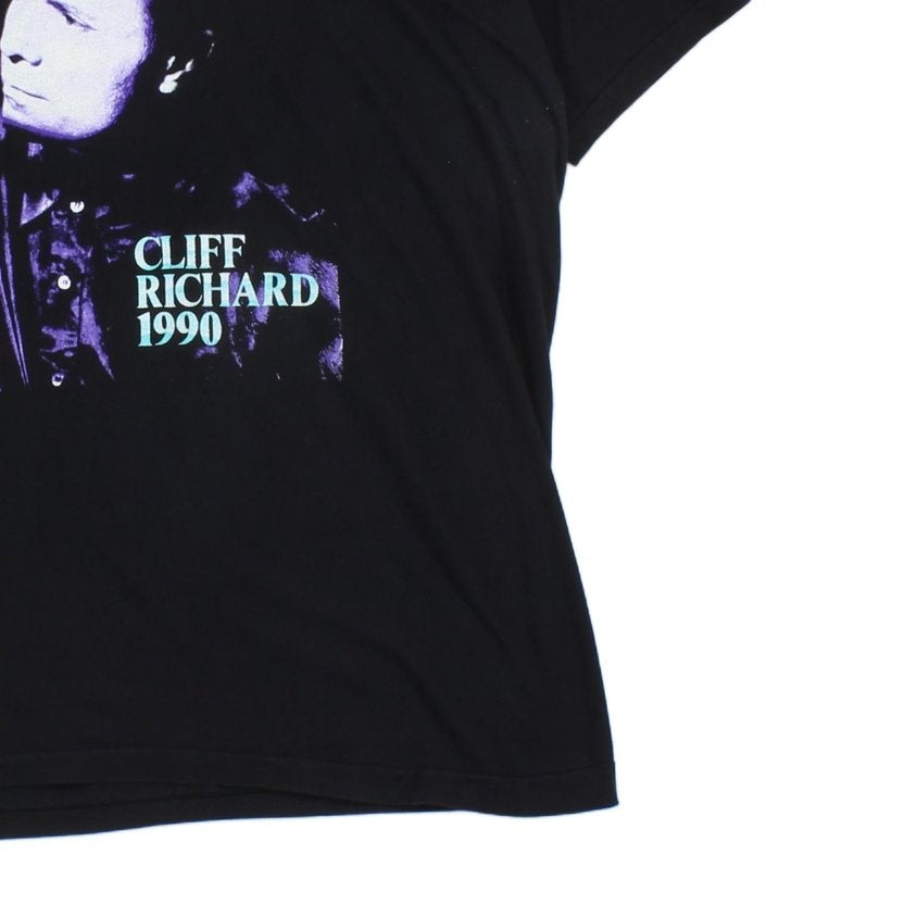 Mens Cliff Richard 1990 T Shirt Single Stitch