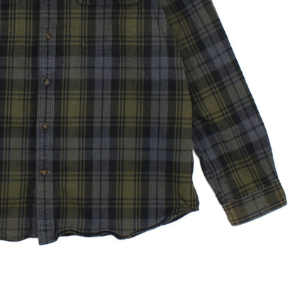 Mens Plaid Shirt Slim Fit Long Sleeve